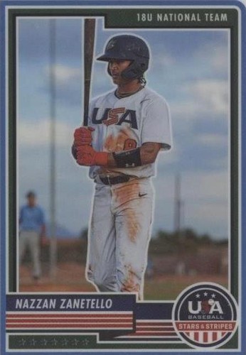 2023 Panini USA Baseball Stars & Stripes - Nazzan Zanetello #20