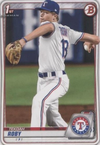 2020 BOWMAN 1ST EDITION RC TEKOAH ROBY TEXAS RANGERS FIRST ROOKIE