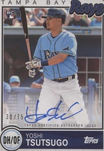 2020 Topps Brooklyn Collection Yoshi Tsutsugo /30 Rookie Blue