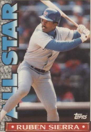 1990 Topps TV Glossy All-Star Set - Ruben Sierra #7