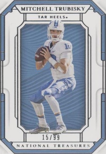 2019 Panini National Treasures Collegiate Mitchell Trubisky #9