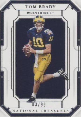 2019 Panini National Treasures Collegiate Tom Brady #1