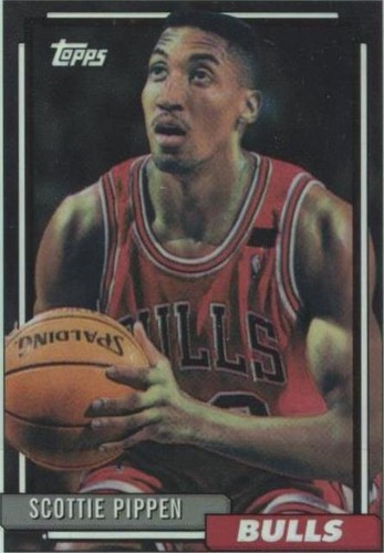 scottie pippen AUTO サイン　ピッペン　　TOPPS Scottie Pippen Chicago Team Gift Signed Autograph A4 Picture