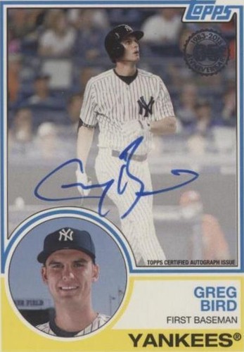 2018 Topps - Greg Bird #83A-GB