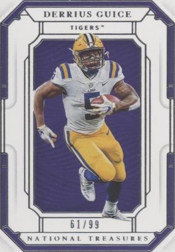 2019 Panini National Treasures Collegiate Derrius Guice #44