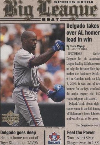 2001 Upper Deck - Carlos Delgado #BB10