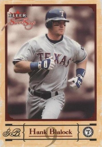 2004 Fleer Sweet Sigs - Hank Blalock #52