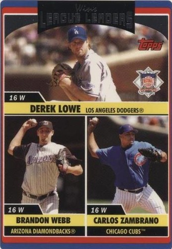 2006 Topps Updates & Highlights - Brandon Webb Carlos Zambrano Derek Lowe #UH214