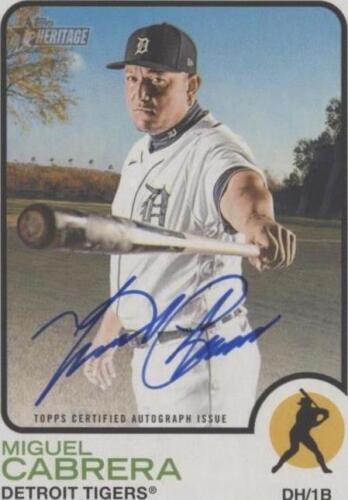 Miguel Cabrera /25 Autograph 2022 Topps Diamond Icons Signed