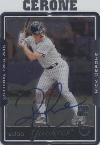 2005 Topps Retired Signature Edition - Rick Cerone #TA-RC