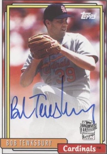 2013 Topps Archives - Bob Tewksbury #FFA-BT
