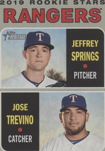 2019 Topps Heritage - Jeffrey Springs Jose Trevino #317
