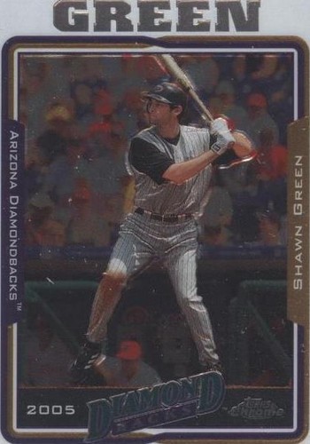 2005 TOPPS UPDATES & HIGHLIGHTS #UH10 SHAWN GREEN /2005 GOLD