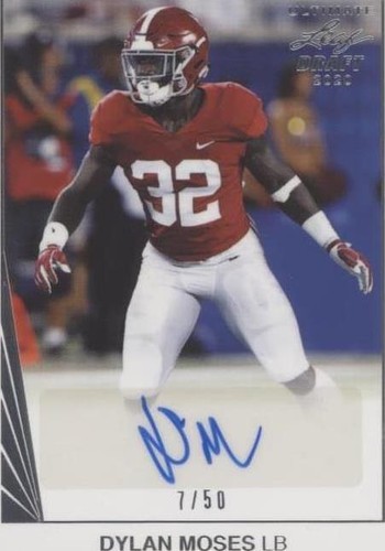 2021 Leaf Ultimate Draft Dylan Moses #90-DM1