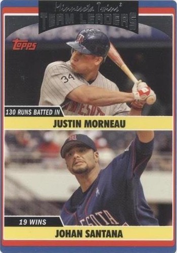 2006 Topps Updates & Highlights - Johan Santana Justin Morneau #UH313
