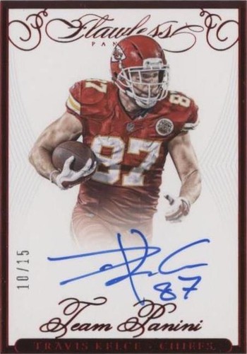 2015 Panini Flawless Travis Kelce #TPA-TK