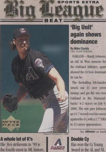 その他 2001 UD Greg Maddux Randy Johnson 5/25 2001 Upper Deck Vintage #400 T. Glavine D. Kile Randy