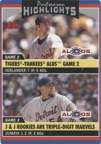 2006 Topps Updates & Highlights - Joel Zumaya Justin Verlander #UH195