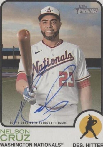 2022 Topps Heritage High Number - Nelson Cruz #ROA-NC
