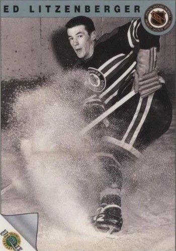 1991-92 Ultimate Original Six - Ed Litzenberger #58