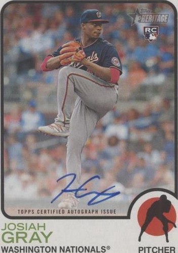2022 Topps Heritage - Josiah Gray #ROA-JG