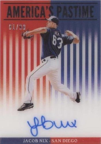 2019 Panini Chronicles - Jacob Nix #AP-JN