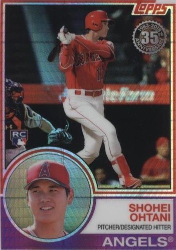 2018 Shohei Ohtani Topps Silver Pack Rookie #145 1983 Chrome