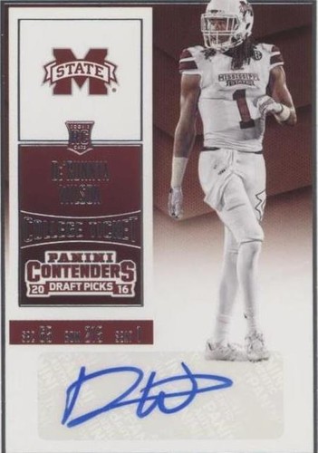 2016 Panini Contenders Draft Picks De'Runnya Wilson #123