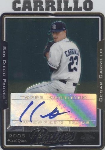 2005 Topps Chrome Update & Highlights - Cesar Carrillo #UH224