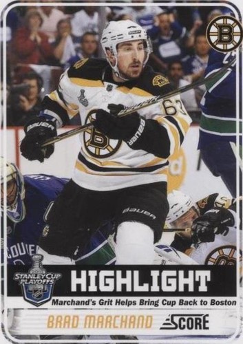 2011-12 Score - Brad Marchand #500