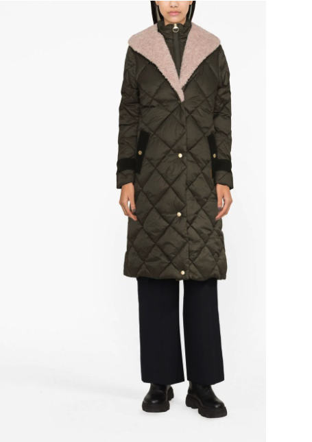 Pre-owned Barbour Tolsta Quilted Teddy-collar Coat In Sage Ancient Msrp$499 British Luxury