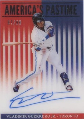 Vladimir Guerrero Jr 2019 Panini Flawless Rookie Patch Auto