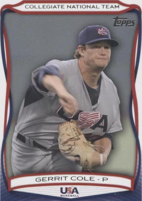 Equipo de béisbol Topps USA 2010 - Gerrit Cole #USA-25