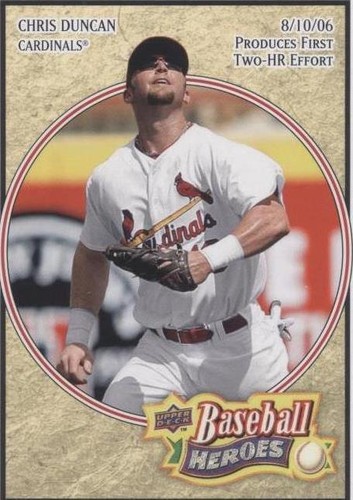 2008 Upper Deck Baseball Heroes - Chris Duncan #159