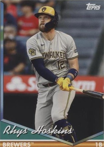 2025 Topps Series 1 #93 Rhys Hoskins Milwaukee Brewers