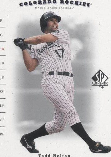 2001 SP Authentic - Todd Helton #88