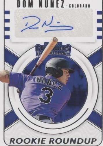 2020 Panini Contenders - Dom Nunez #RRA-DN