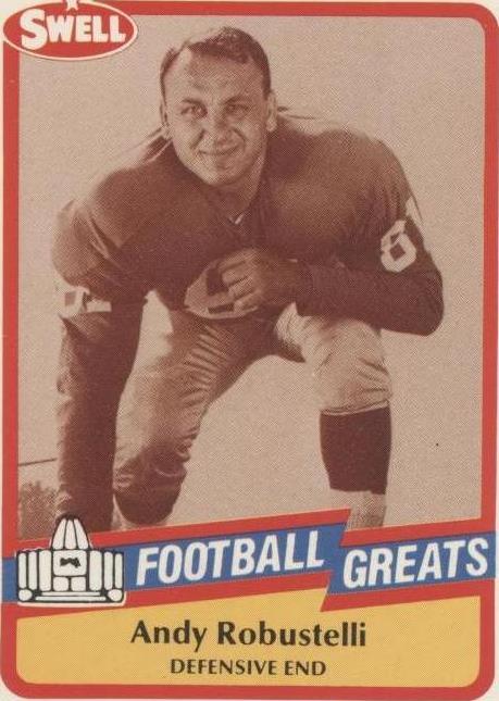1989 Swell Football Greats Andy Robustelli #43