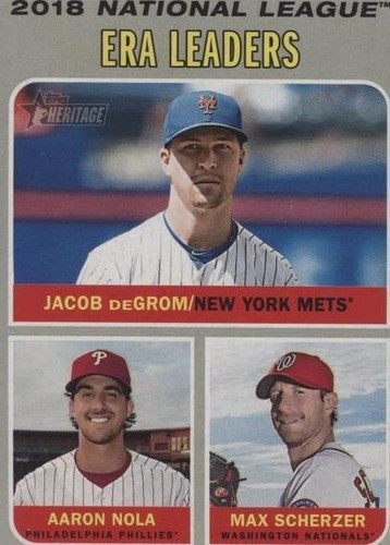 2019 Topps Heritage - Aaron Nola Jacob deGrom Max Scherzer #67