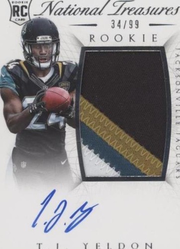 2015 Panini National Treasures T. J. Yeldon #118