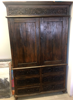 teak Indonesian armoire