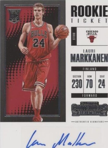 2017-18 Panini Contenders - Lauri Markkanen #ST-LMK