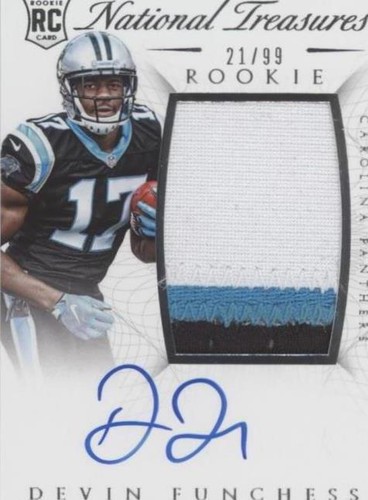 2015 Panini National Treasures Devin Funchess #125