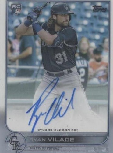 2022 Topps Clearly Authentic Autographs - Ryan Vilade #CAA-RV
