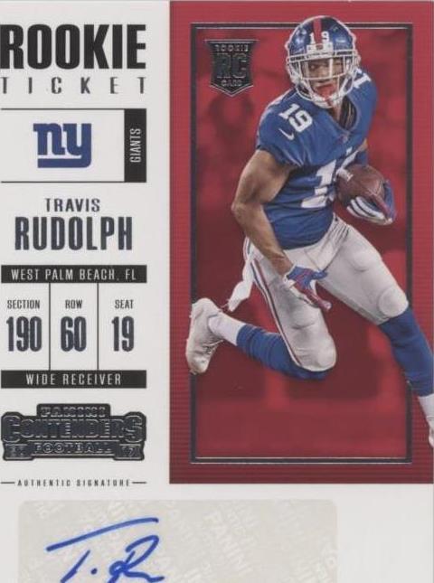 2017 Panini Contenders Travis Rudolph #153