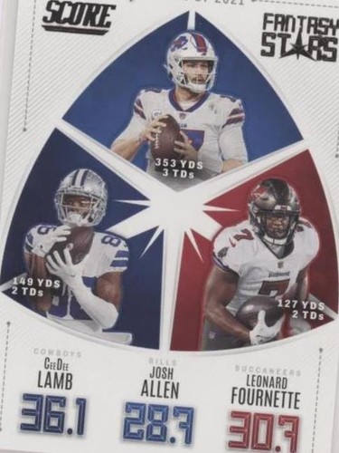 2022 Score CeeDee Lamb Josh Allen Leonard Fournette #FS6