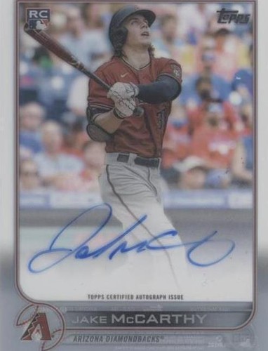 2022 Topps Clearly Authentic Autographs - Jake McCarthy #CAA-JM