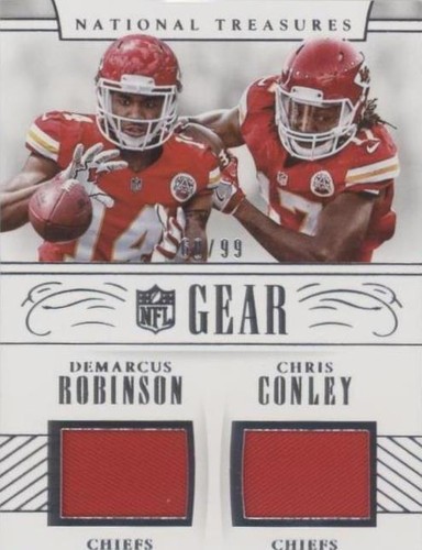 2016 Panini National Treasures Chris Conley Demarcus Robinson #16
