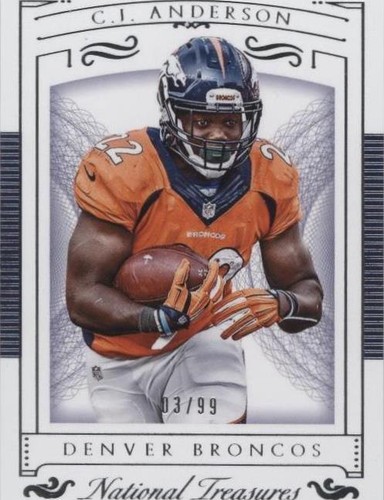 2015 Panini National Treasures C.J. Anderson #37