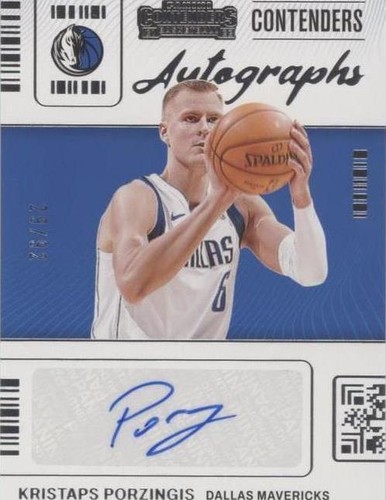 2021-22 Panini Contenders - Kristaps Porzingis #CA-KPZ